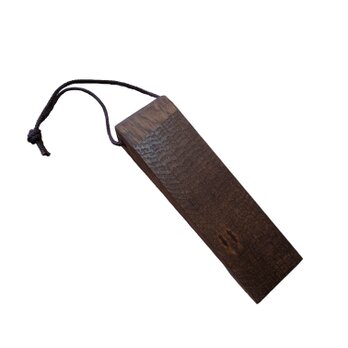 ブラウン Na57 木製 ドアストッパー ドア止め 天然杢楢無垢材