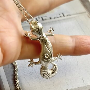 夏季限定 レオパダイヤモンドネックレス0.02ct