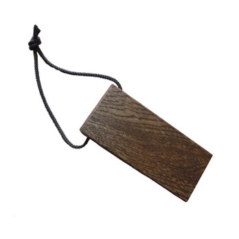 ブラウン Nas30 木製 ドアストッパー ドア止め ミニ 天然杢楢無垢材