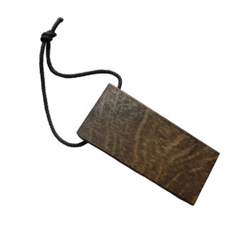 ブラウン Nas31 木製 ドアストッパー ドア止め ミニ 天然杢楢無垢材