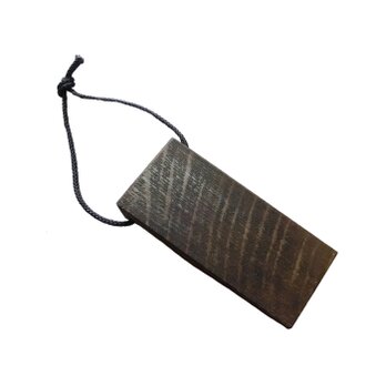 ブラウン Nas34 木製 ドアストッパー ドア止め ミニ 天然杢楢無垢材