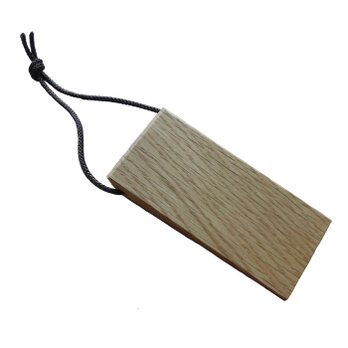 ナチュラル Nas38 木製 ドアストッパー ドア止め ミニ 天然杢楢無垢材