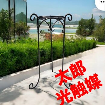 光触媒　人工観葉植物　ウォールグリーン　フェイクグリーン　アイアンスタンド541の画像