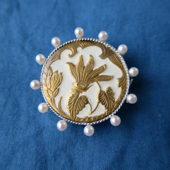 ＳＶ Antique Button  Brooch and Pendantの画像