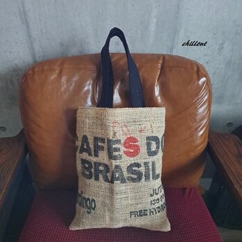 Coffee Hemp Bag：コーヒー麻袋バッグ：CAFE【0944】の画像