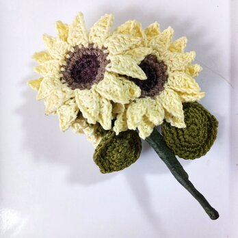 ひまわりコサージュ