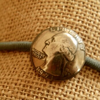 ＃H49　USA Coin Hair Elastic