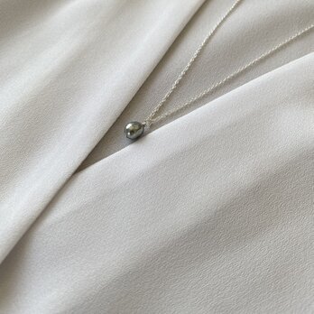 Silver925 Vintage baroque drop pearls ヴィンテージバロックパールネックレス45ｃｍの画像