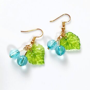 ピアス　ブルー