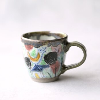 森の中の家と鳥・コーヒーカップ（Sサイズ）の画像
