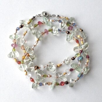 ［Kさまご注文品］グリーンアメジストの首飾り【受注制作】／天然石