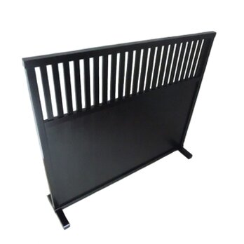 106525935  格子デザイン衝立 SK1065黒 ①