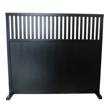 格子 衝立 ブラック ① パーテーション 間仕切り