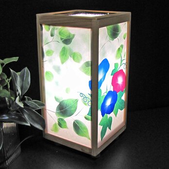 ◆華燭の宿り木=「みどり葉朝雫」／至福の明り・心温まるひととき／LED昼白色･桧枠造・フイルム加工・軽量／の画像