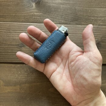 ライターカバーtype-3C(青×オレンジ)