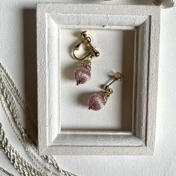 京金糸　艶色ピアス　イヤリングの画像