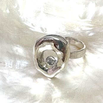 シルバーオーガニックダイアモンドリング