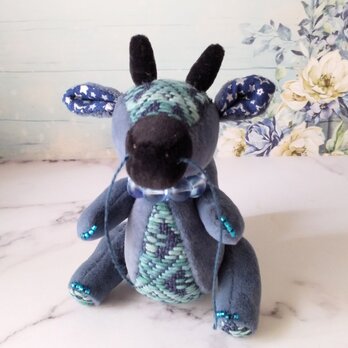 こぎん刺しの十二支ぬいぐるみ・辰　宵の竜