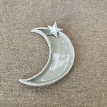 月と星のお皿