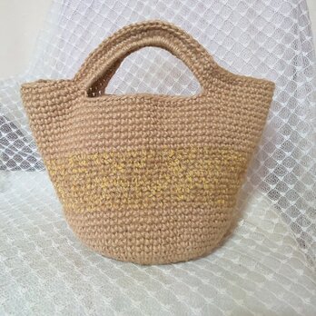 麻かごバック ＊イエロー＊