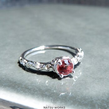 ピンク ジルコン リング / Pink Zircon Ring o