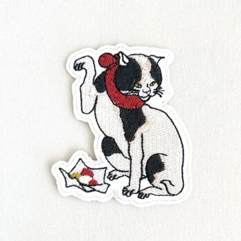 刺繍ワッペン■歌川国芳■たとえ尽の内より■猫も食わない