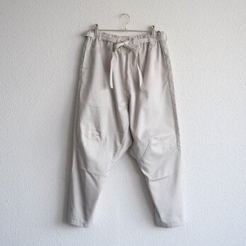 きるもの｜もんぺパンツ｜コットンツイル ライトグレー［unisex freesize］