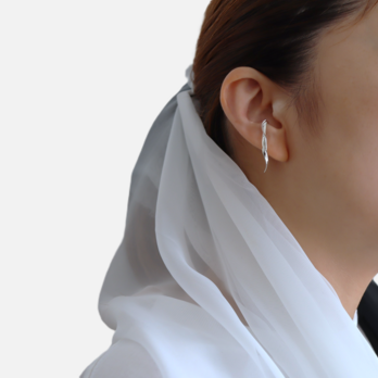 Ribbon tape SV925イヤーカフ 左耳用