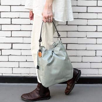 BALON：グレー（CORDURA　撥水加工ナイロン素材セミショルダーバッグ）＜受注製作＞
