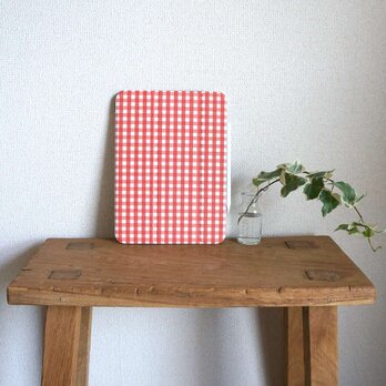 「 tokimeki gingham check（ ストロベリー ）」＜ iPadケース ＞