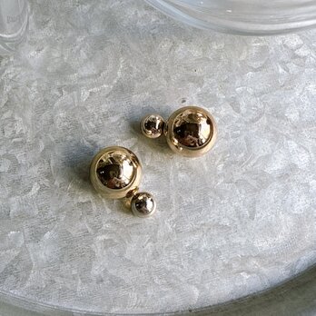 P700-ヴィンテージピアス U.S.A. 1990s Gold Tone Two Balls