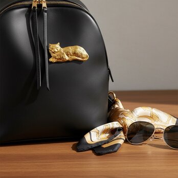 ねこモチーフブローチ【ebro25】