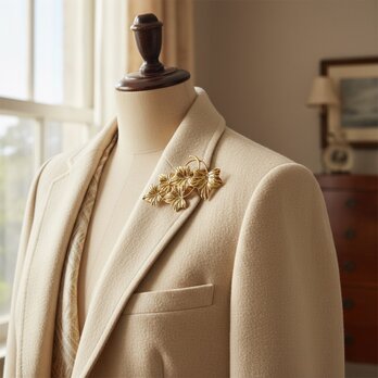 アイビーモチーフブローチ【ebro27】