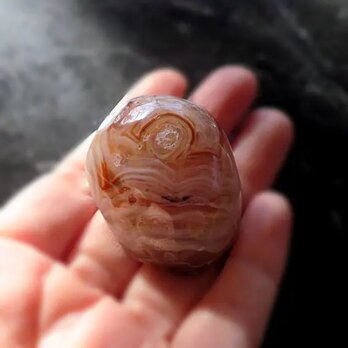 アゲート 【水入り】 めのう 太古の水 エンハイドロ 44×34mm 天然石