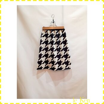 ◉sale◉　[64]	la jupe jupe à motif pied-de-poule [キッズ商品]