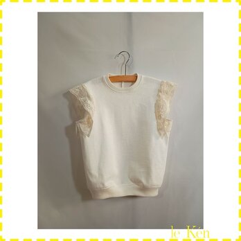 ◉sale◉　[65-1] le T-shirt à manches en dentelle [キッズ商品]