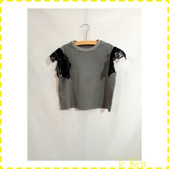 ◉sale◉　[65-3] le T-shirt à manches en dentelle [キッズ商品]