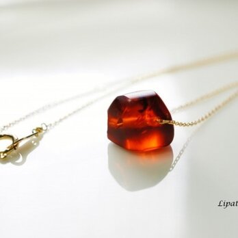 【RINさまご検討ページ】K18琥珀（こはく）の原石ネックレス