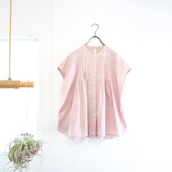 random tuck french blouse (old rose)