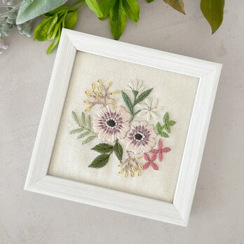 〈刺繍キット〉アネモネの刺繍フレーム