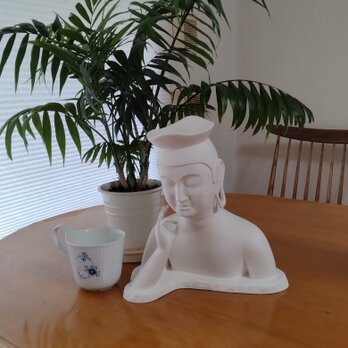 塑像　弥勒菩薩像　胸像高さ21ｃｍ