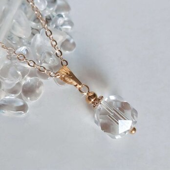 【4月の誕生石】水晶の天然石 14kgf ネックレス ペンダント