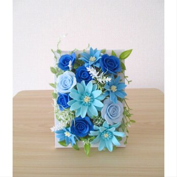 フェルトの花＊ペールカラーの優花＊フェルトフラワー アレンジメント＊ガーベラ 薔薇 ギフト 新築祝い 出産祝いのコピー