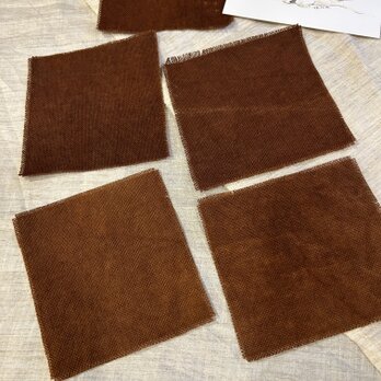 唯屋オリジナル柿渋染コースター5枚