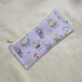 ぺたんこ長財布Slim／一角獣の誘惑（パープル）