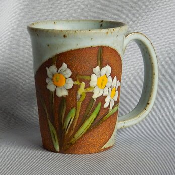 水仙図ビールジョッキ