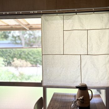 風と光をまとう 白リネン（90×90㎝）