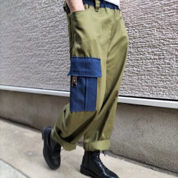 『はくだけで決まる！』バレルレッグパンツ♥コットン100%