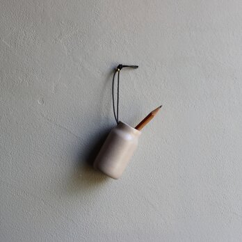 革紐付き小瓶ピンク