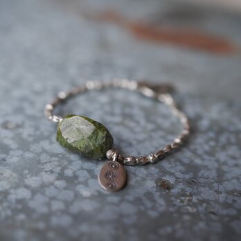 -Jade- silver bracelet